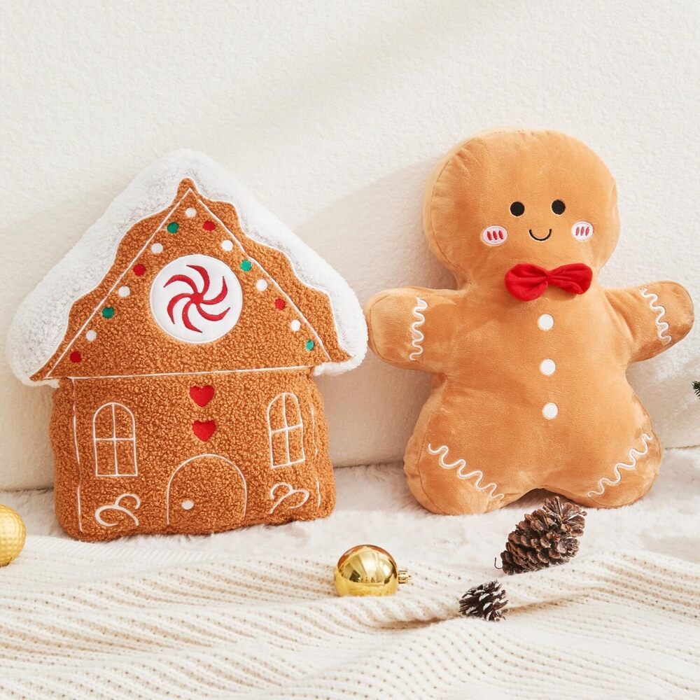 6888 Christmas Gingerbread Man Pillow Gingerbread Pillows Cute Gingerbread